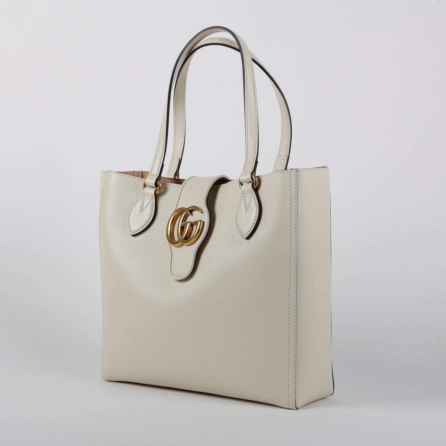 Small Dahlia Tote Mystic White