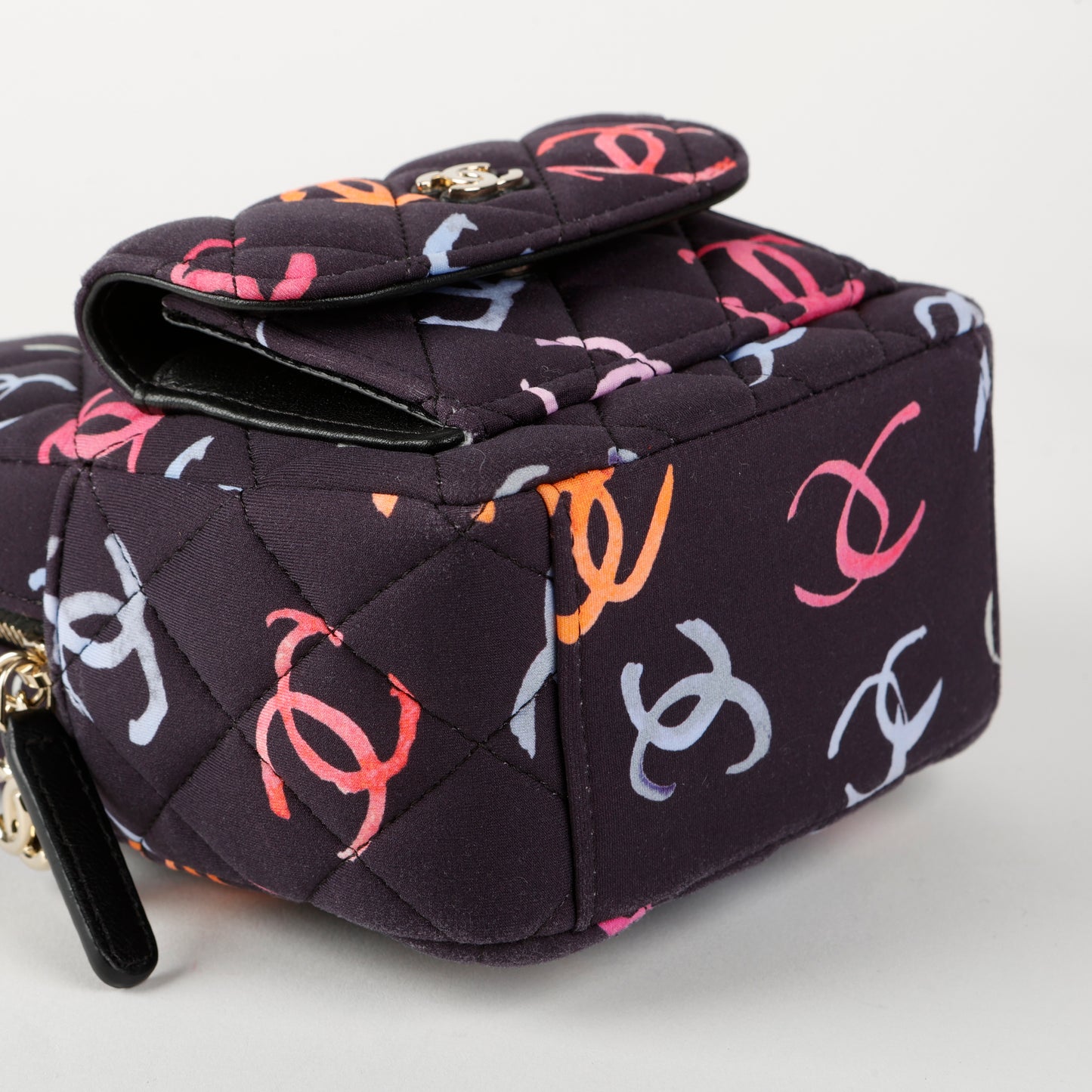 Fabric CC Mini Backpack Navy Blue