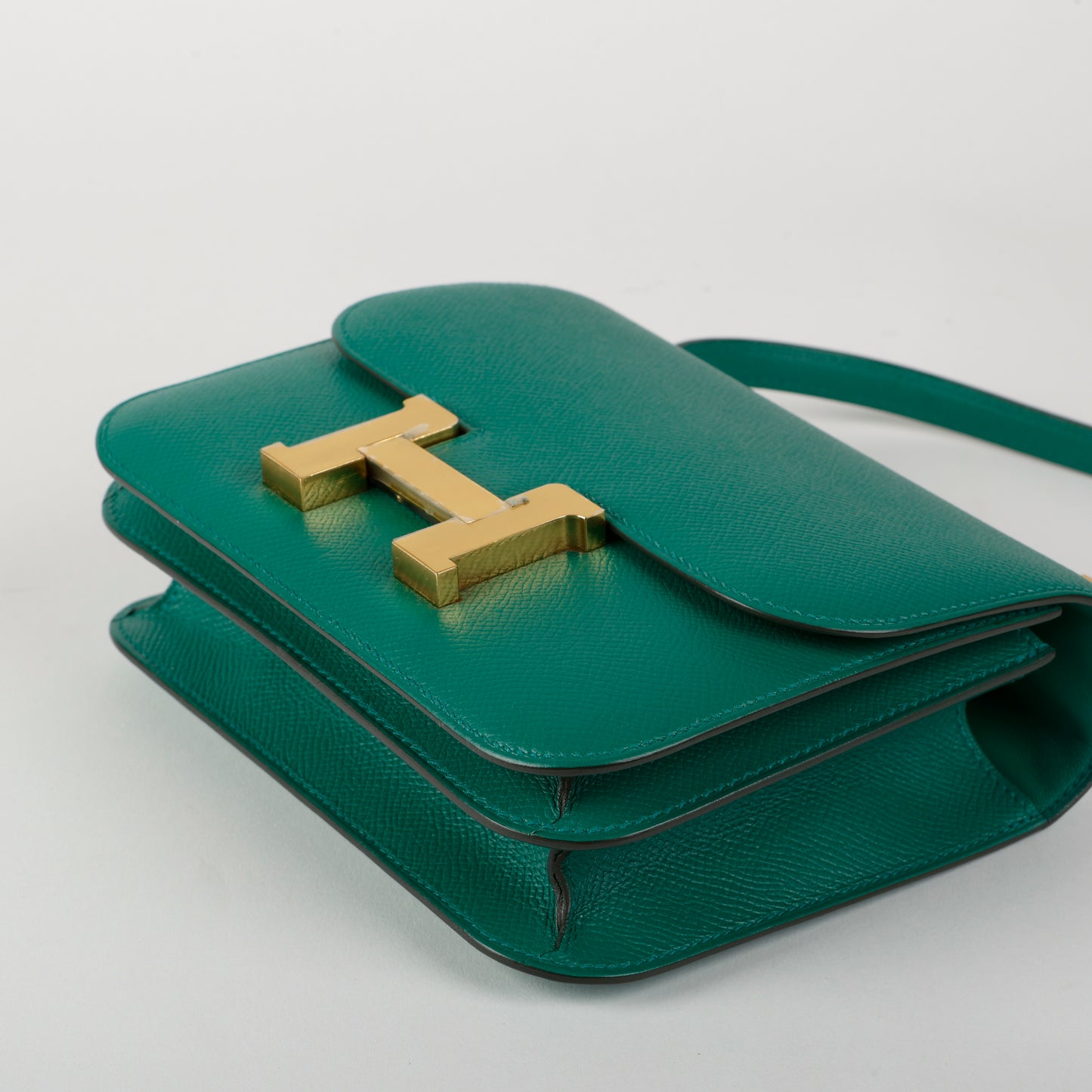Constance 18 Epsom Vert Jade Gold Hardware