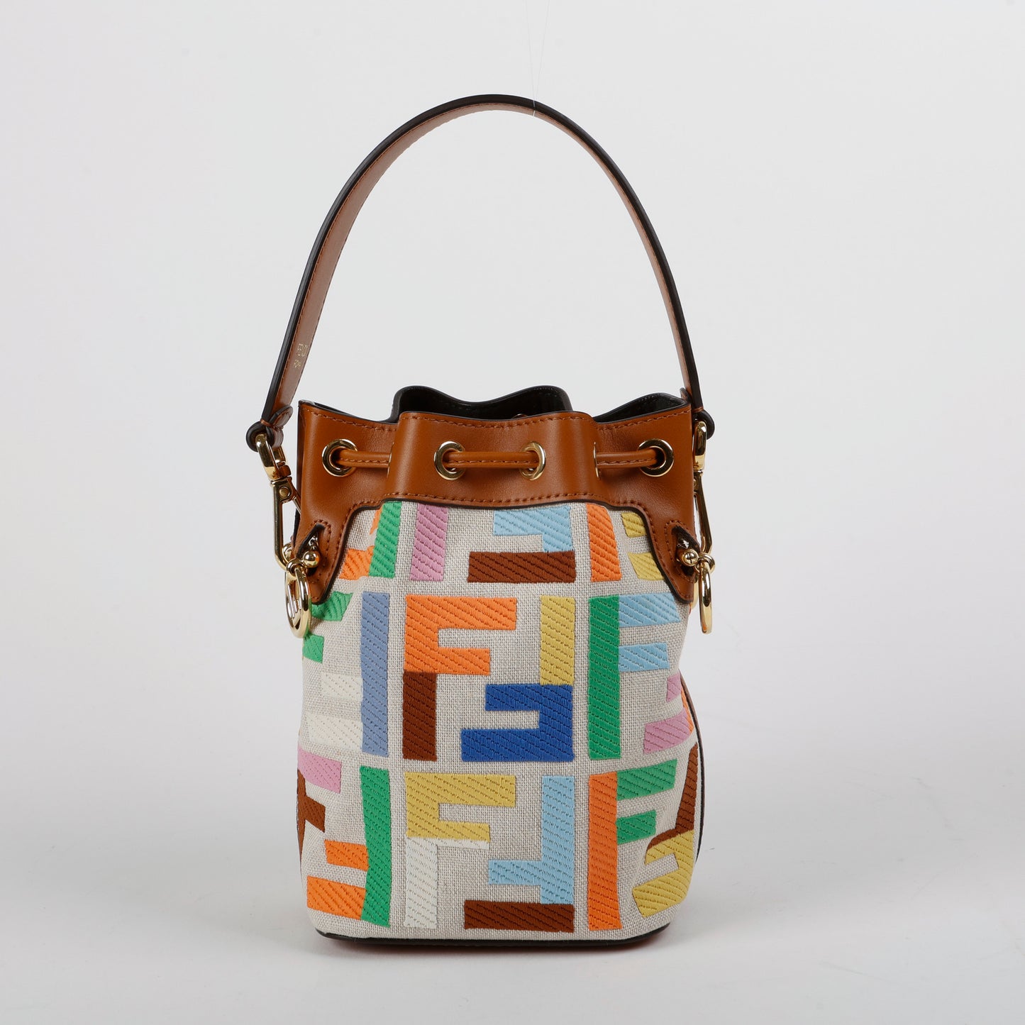 Mini Mon Tresor Bucket Bag, Multicolor Canvas