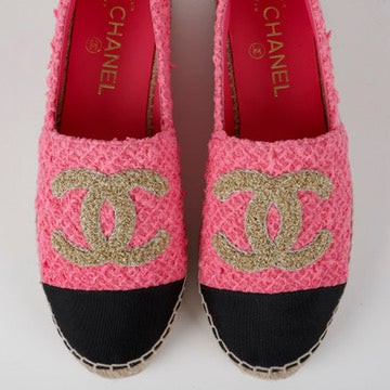 Pink Tweed Espadrilles Size 39