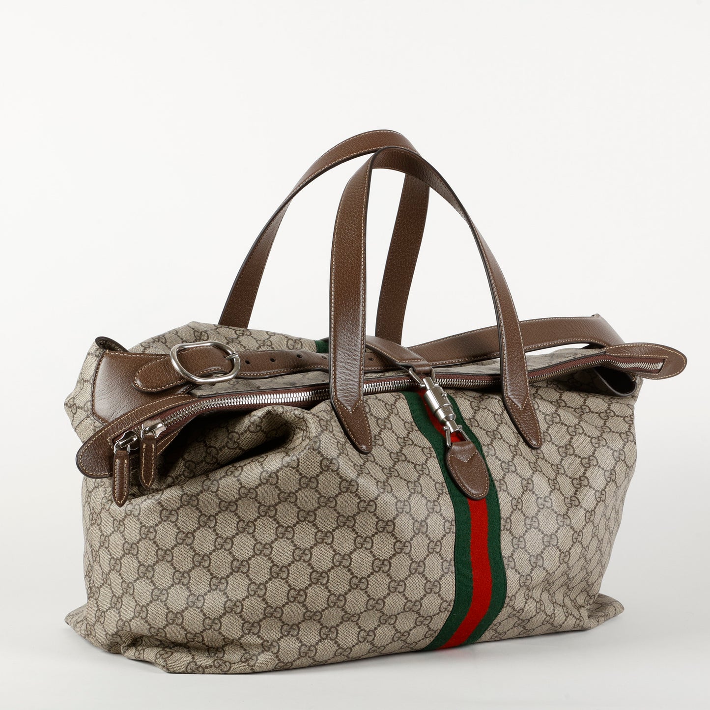 Large Duffle Bag With Piston Closure