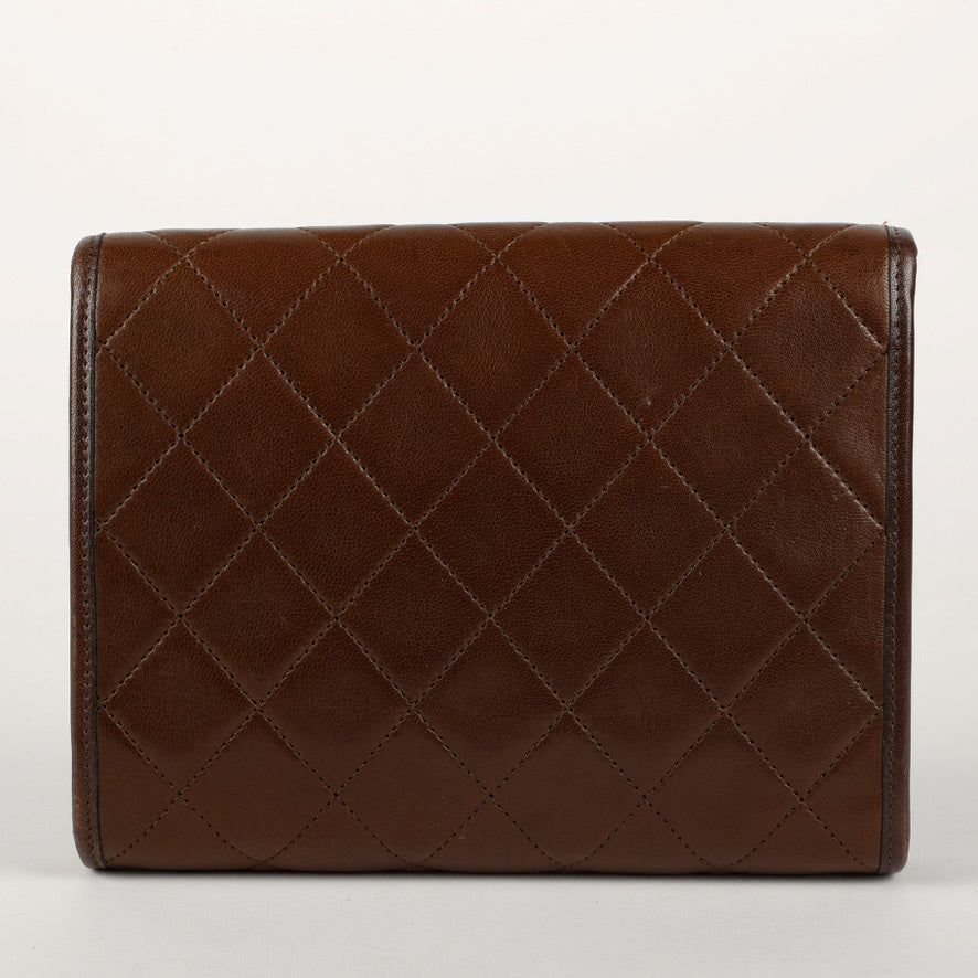Vintage Mini Lock Brown Lambskin