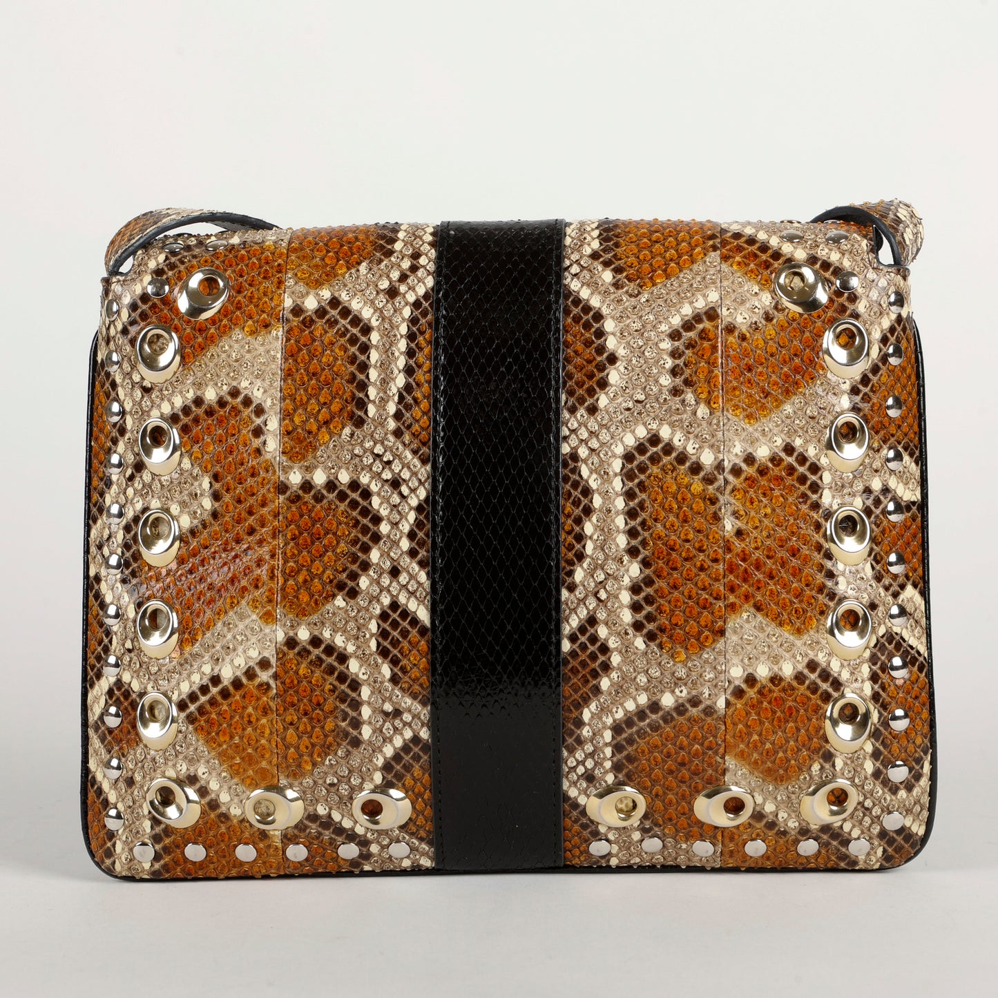 Python Marmont Flap Messenger Bag