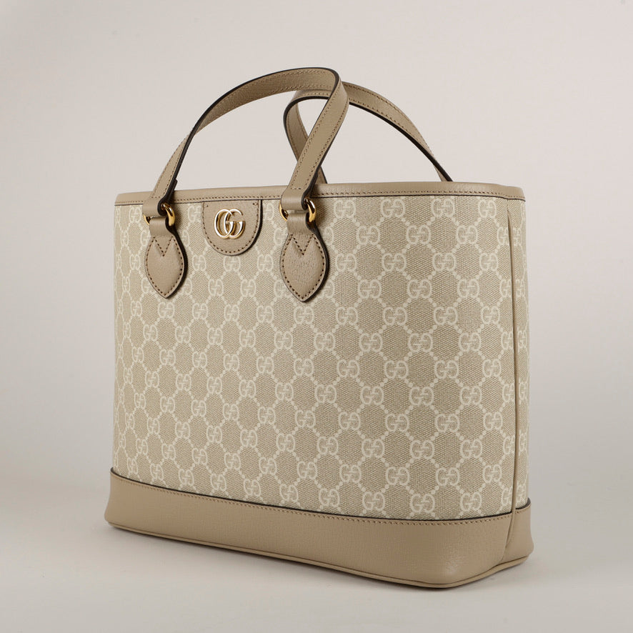 Medium Ophidia Tote, Beige