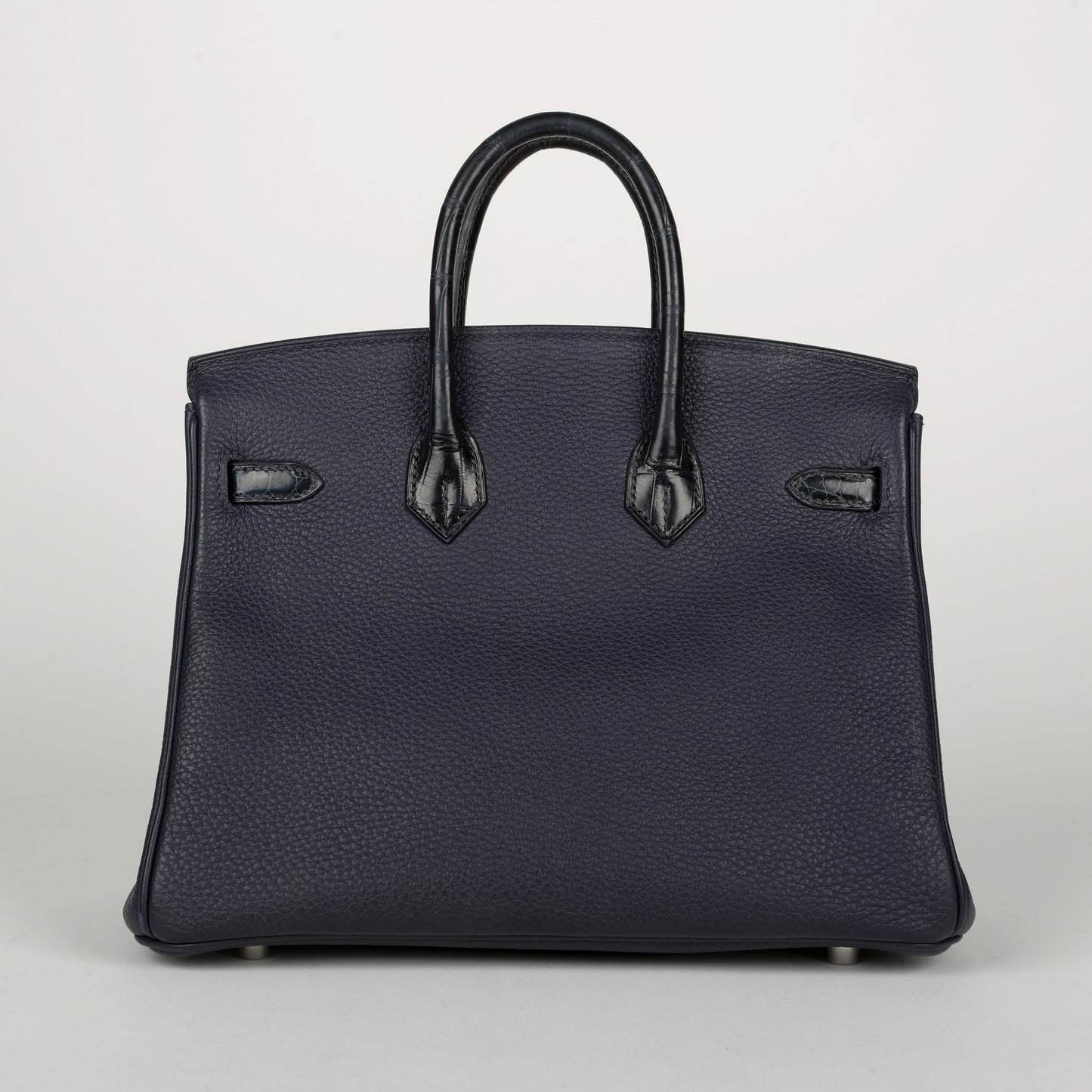 Birkin 25 Bleu Baltique Niloticus Crocodile and Bleu Nuit Togo Touch Palladium Hardware