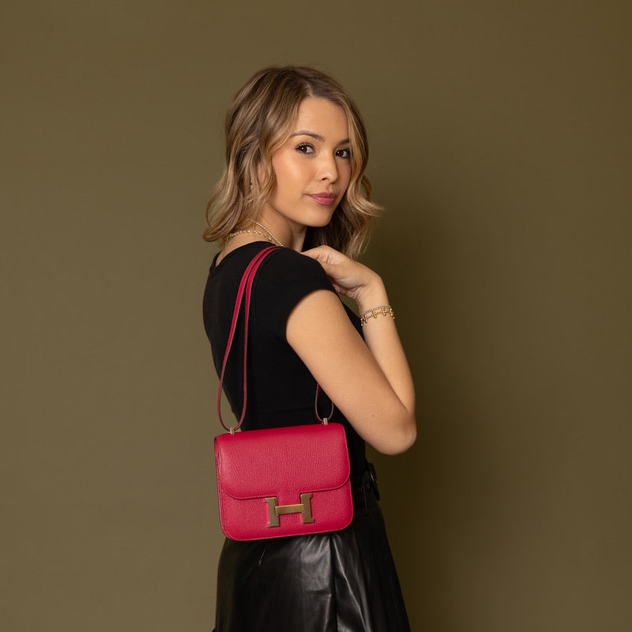 Constance 18 Mysore Goatskin, Framboise 9500