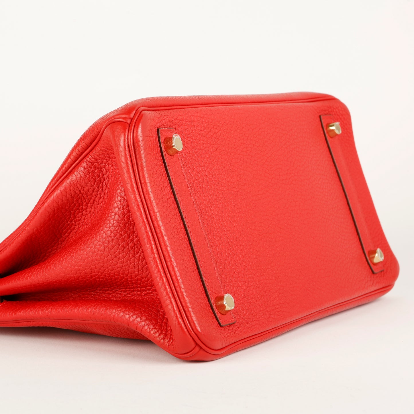 Birkin 30, Rouge Casaque Clemence Gold Hardware