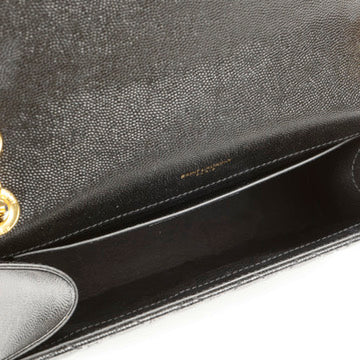 Medium Envelope Black Gold Hardware