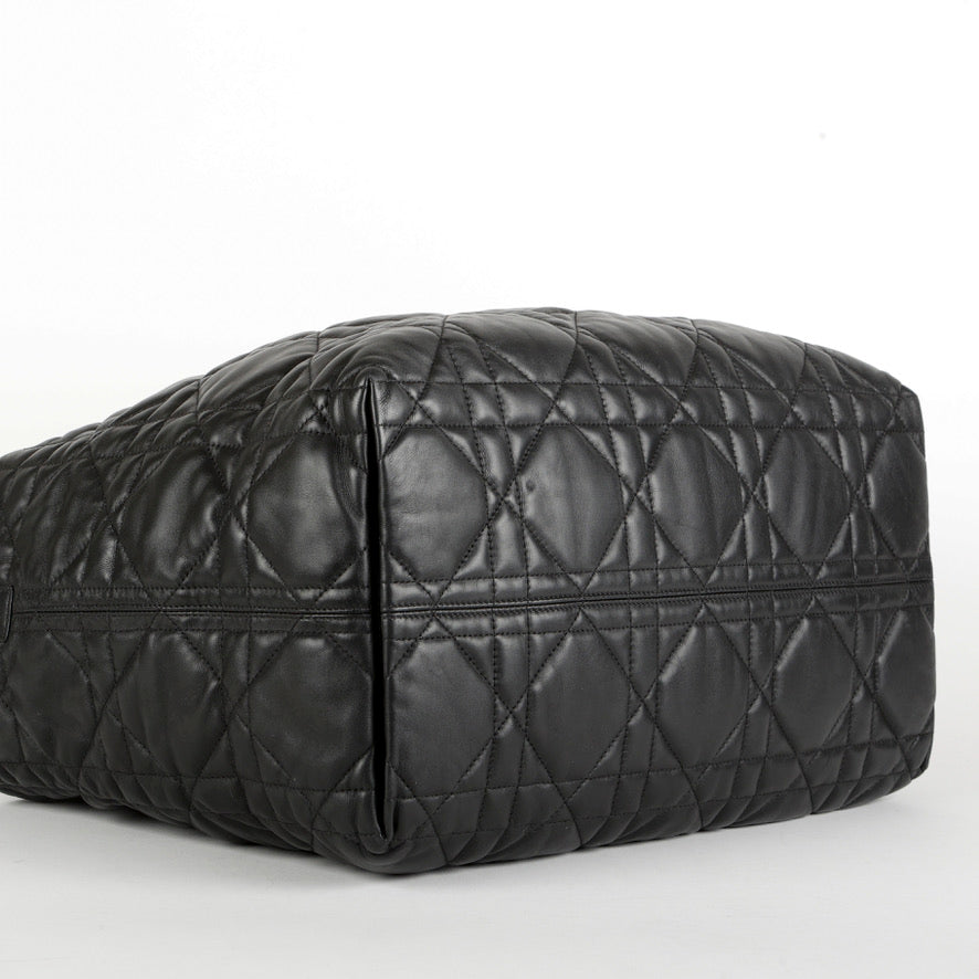 Large Toujours Tote, Black Lambskin