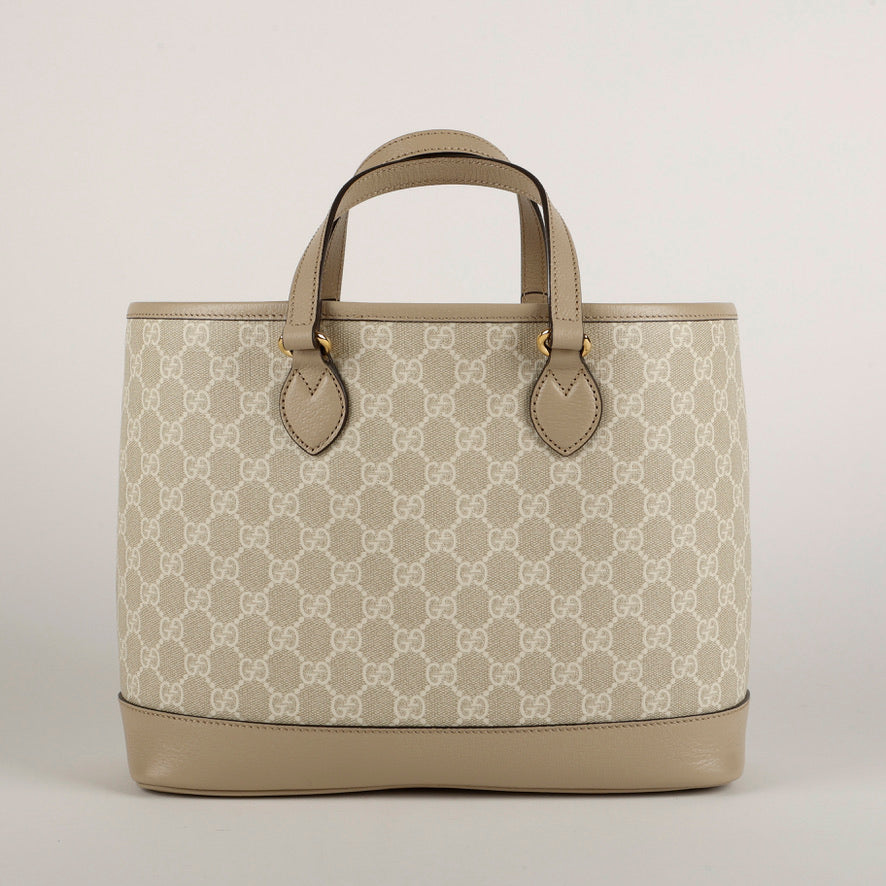 Medium Ophidia Tote, Beige