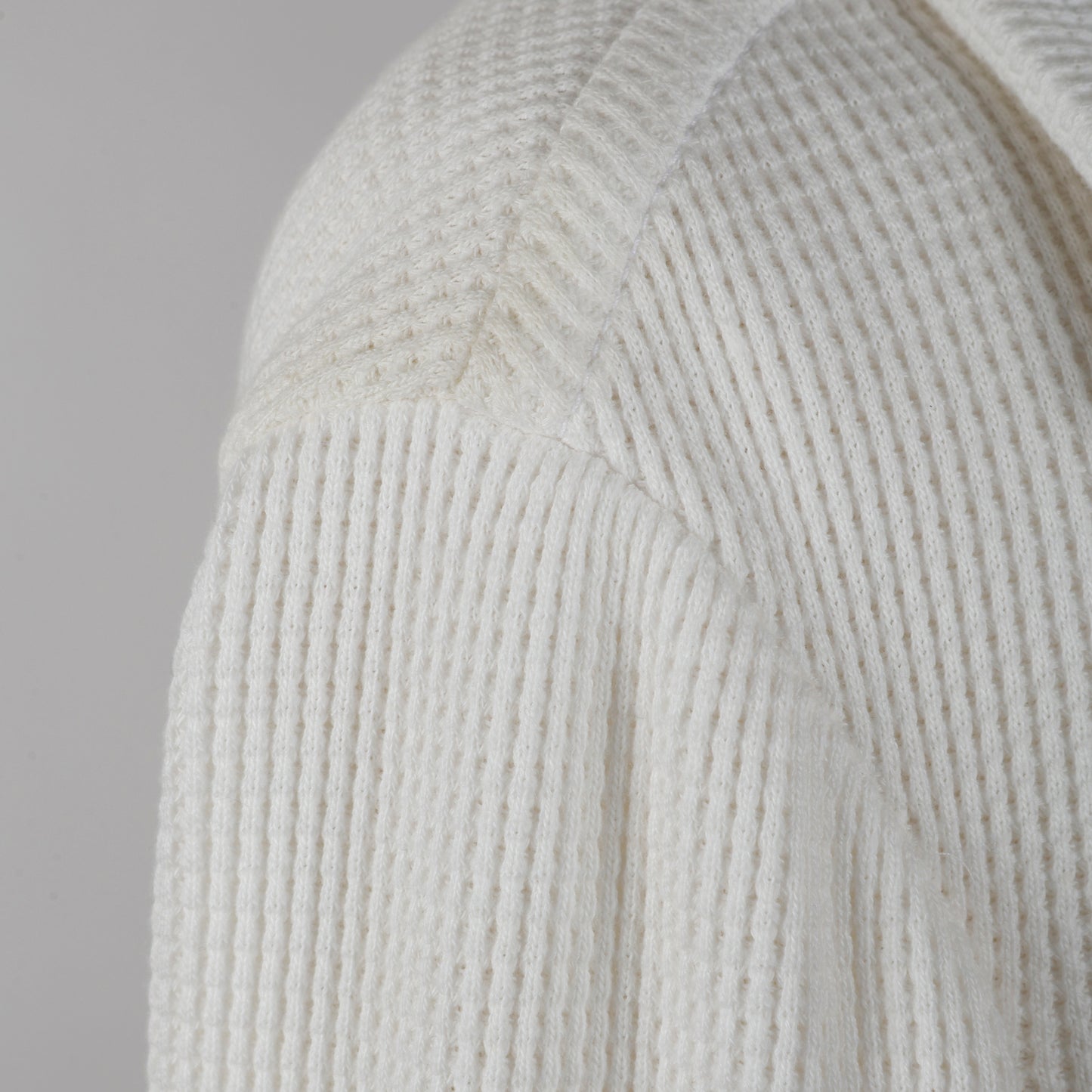Waffle Cotton White Jacket (21C)