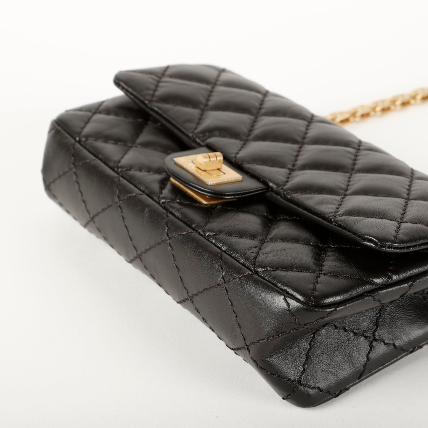 Aged Calfskin 2.55 Reissue Black Belt Bag