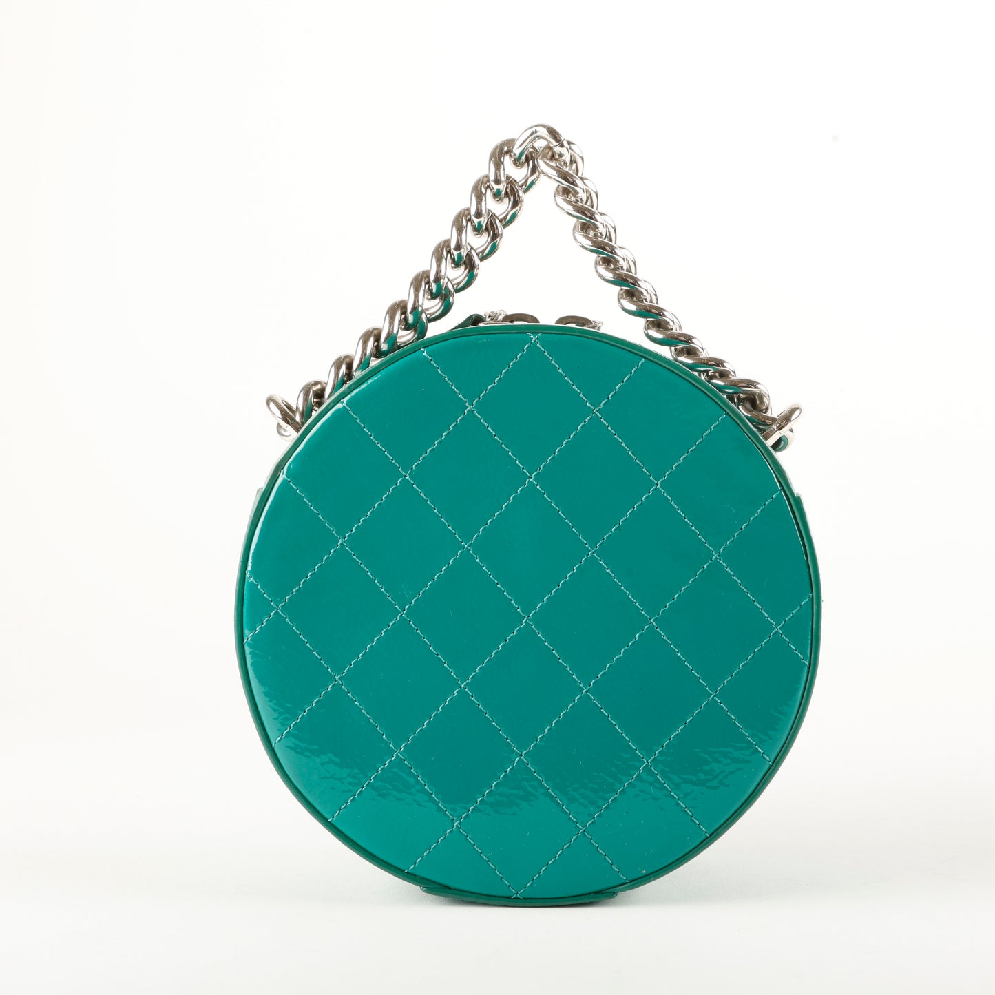 Round As Earth Crossbody, Green Patent SHW