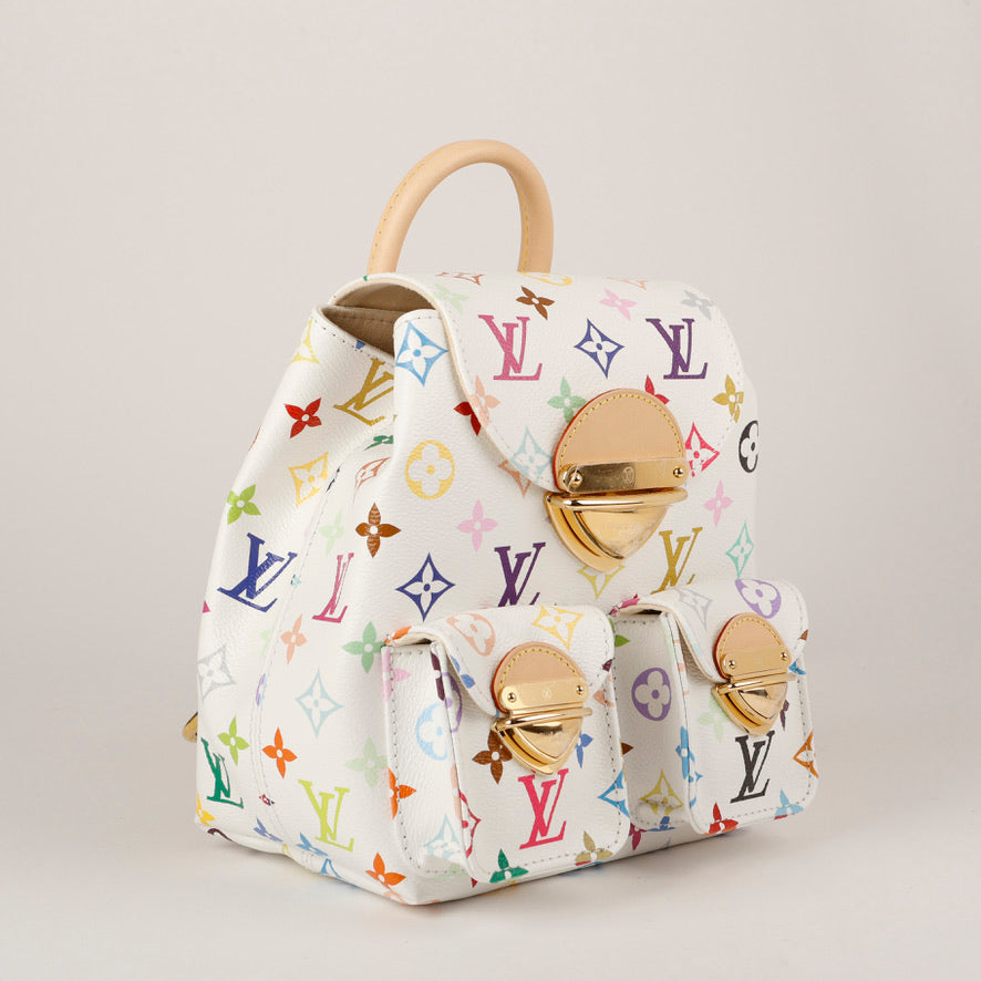 LV x TM Venice Backpack, White Multicolor