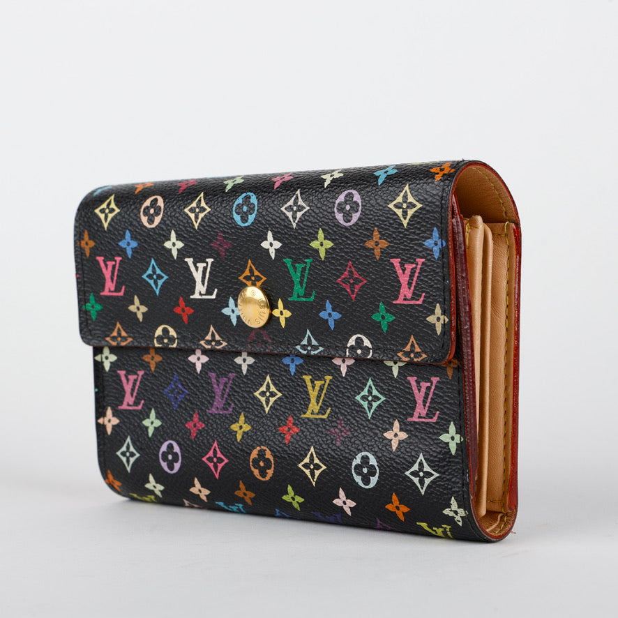 Alexandra Wallet, Black Multicolor