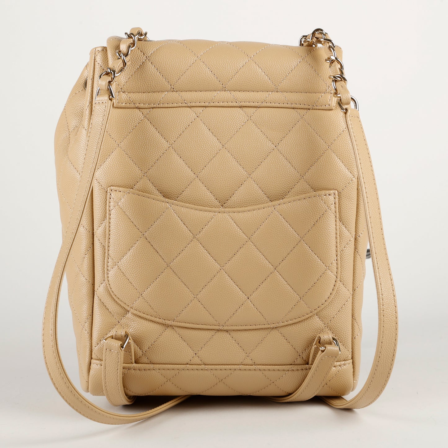 Beige Caviar Timeless Backpack