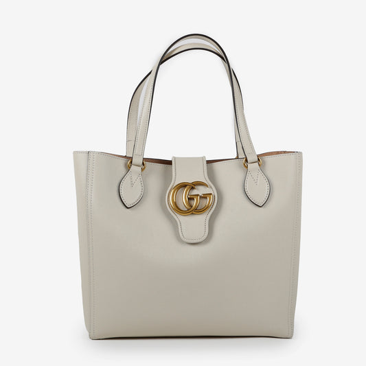 Small Dahlia Tote Mystic White