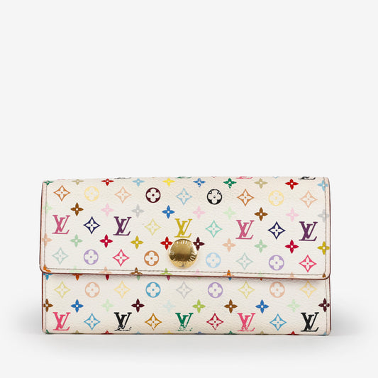 Murakami Sarah Wallet White Multicolor 10780