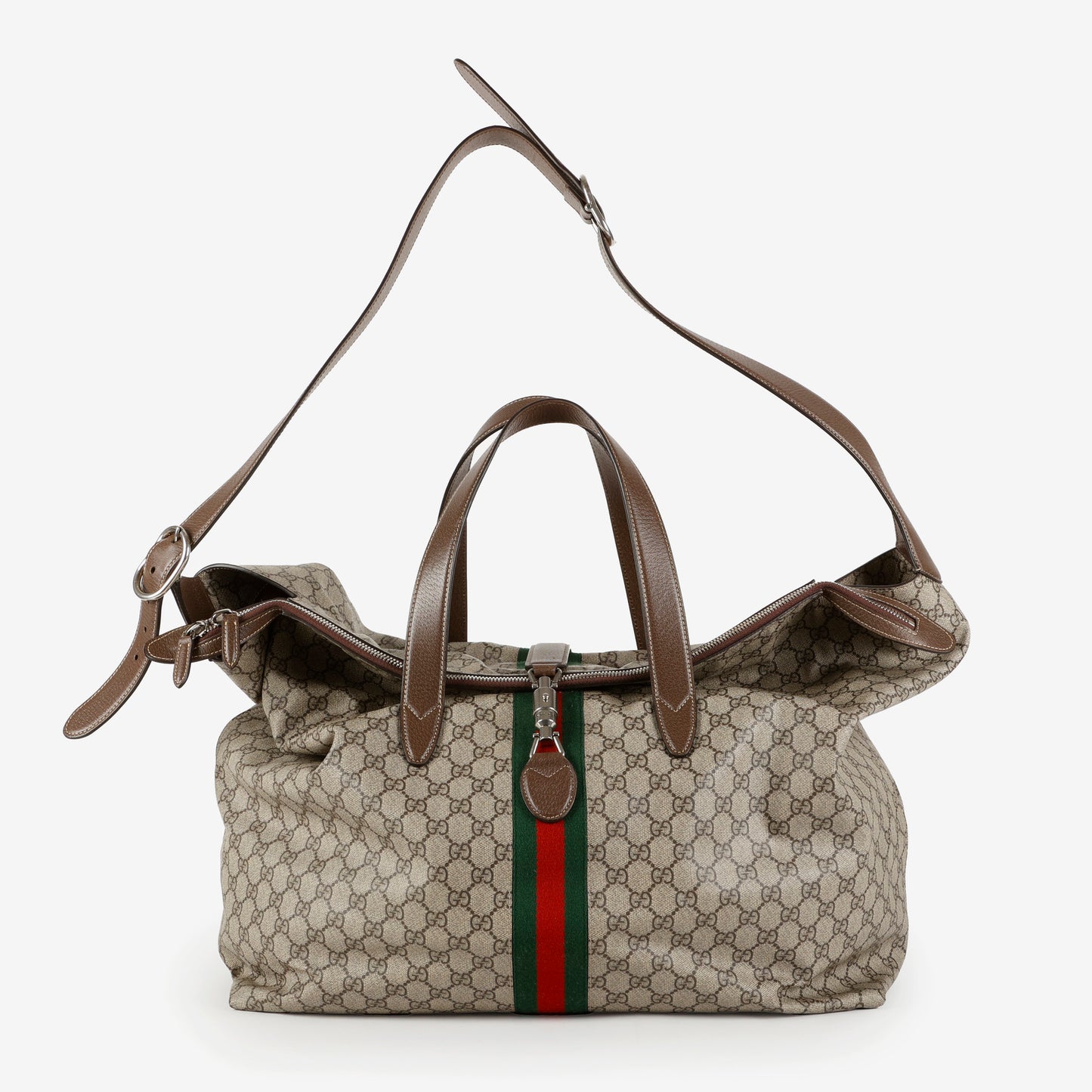 Large Duffle Bag With Piston Closure
