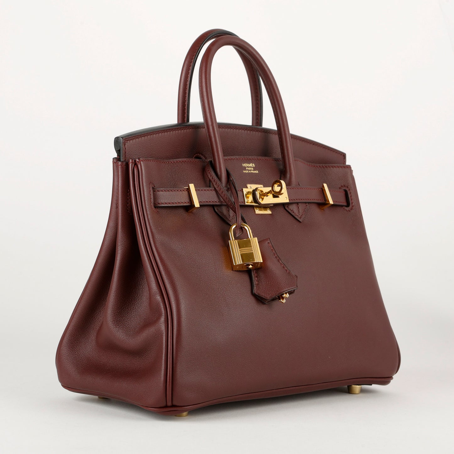 Birkin 25 Rouge Sellier Swift Gold Hardware