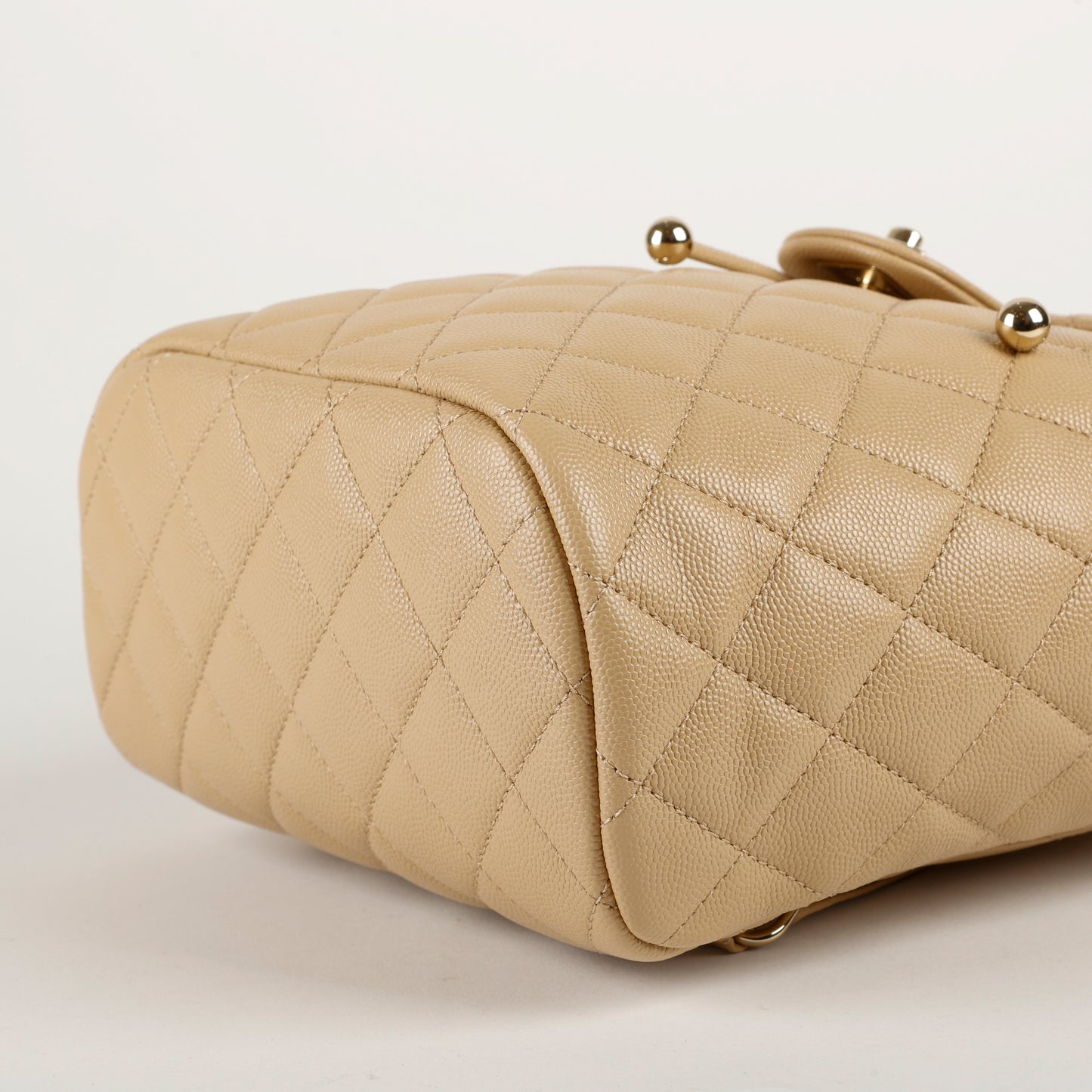 Beige Caviar Timeless Backpack