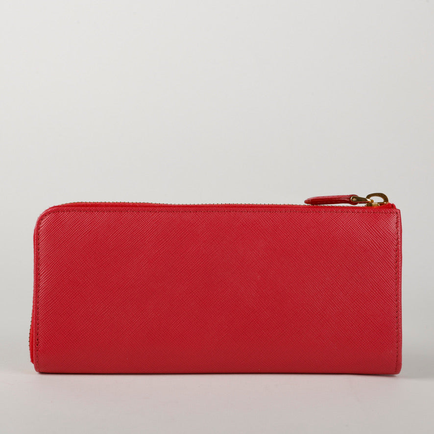 Half Zip, Fuchsia Saffiano 1238