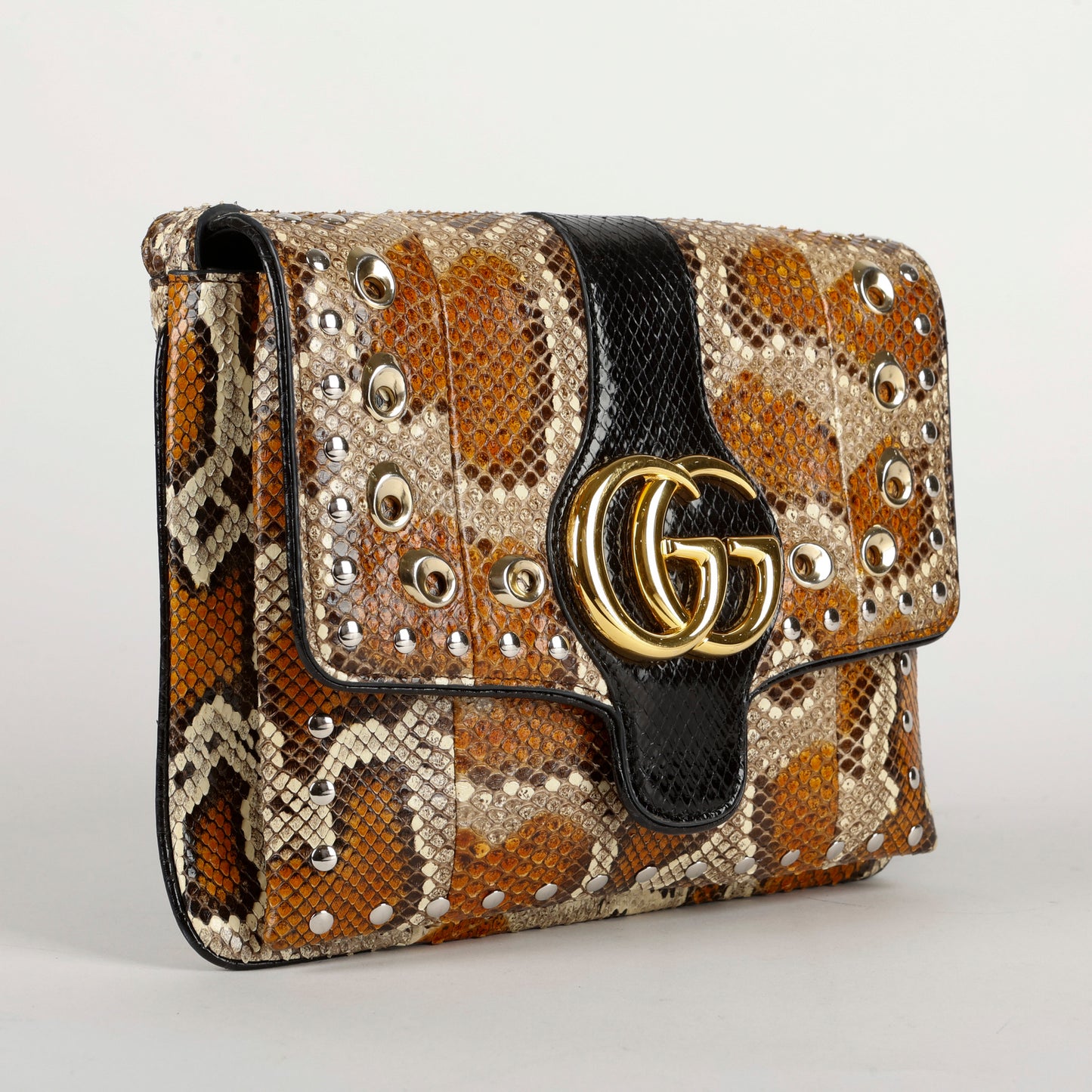 Python Marmont Flap Messenger Bag