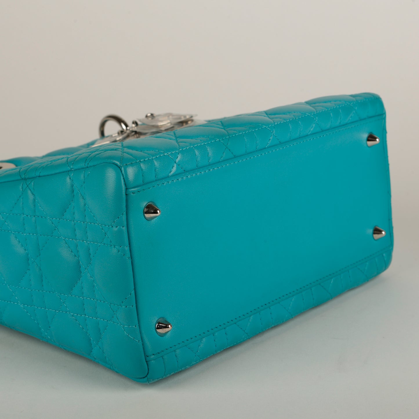 Medium Lady Dior, Turquoise Lambskin