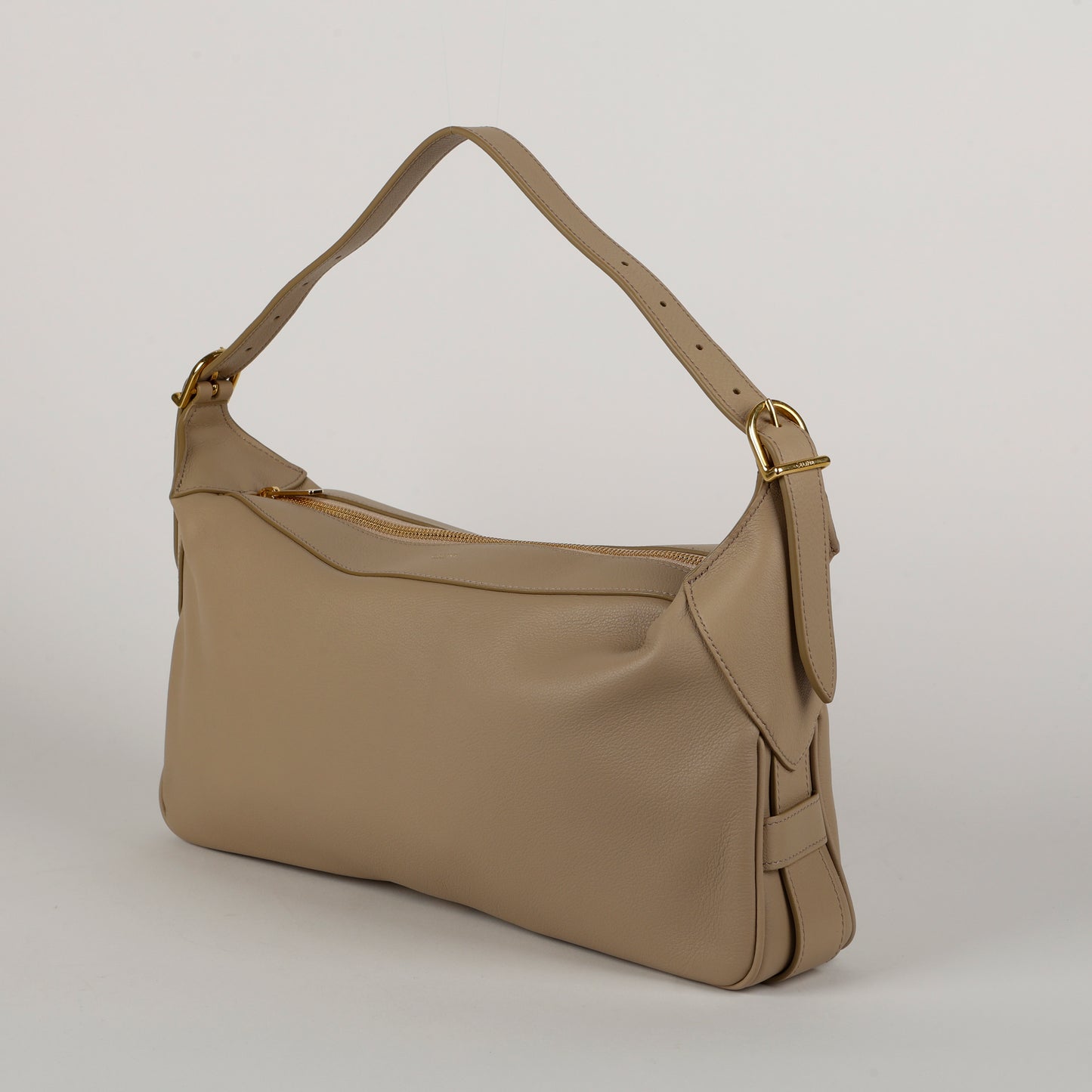 Medium Romy Shoulder Beige Calfskin 1319