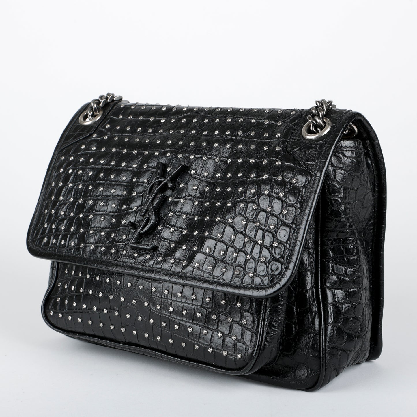 Large Studded Niki, Black