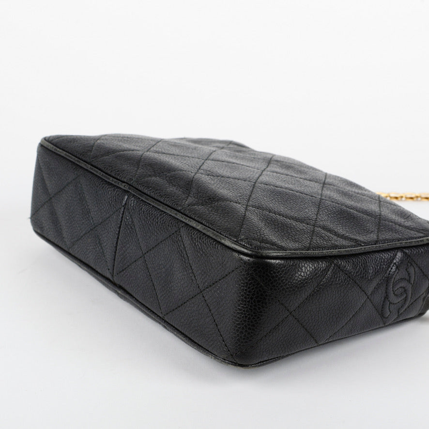 Vintage Medium Camera Bag, Black Caviar