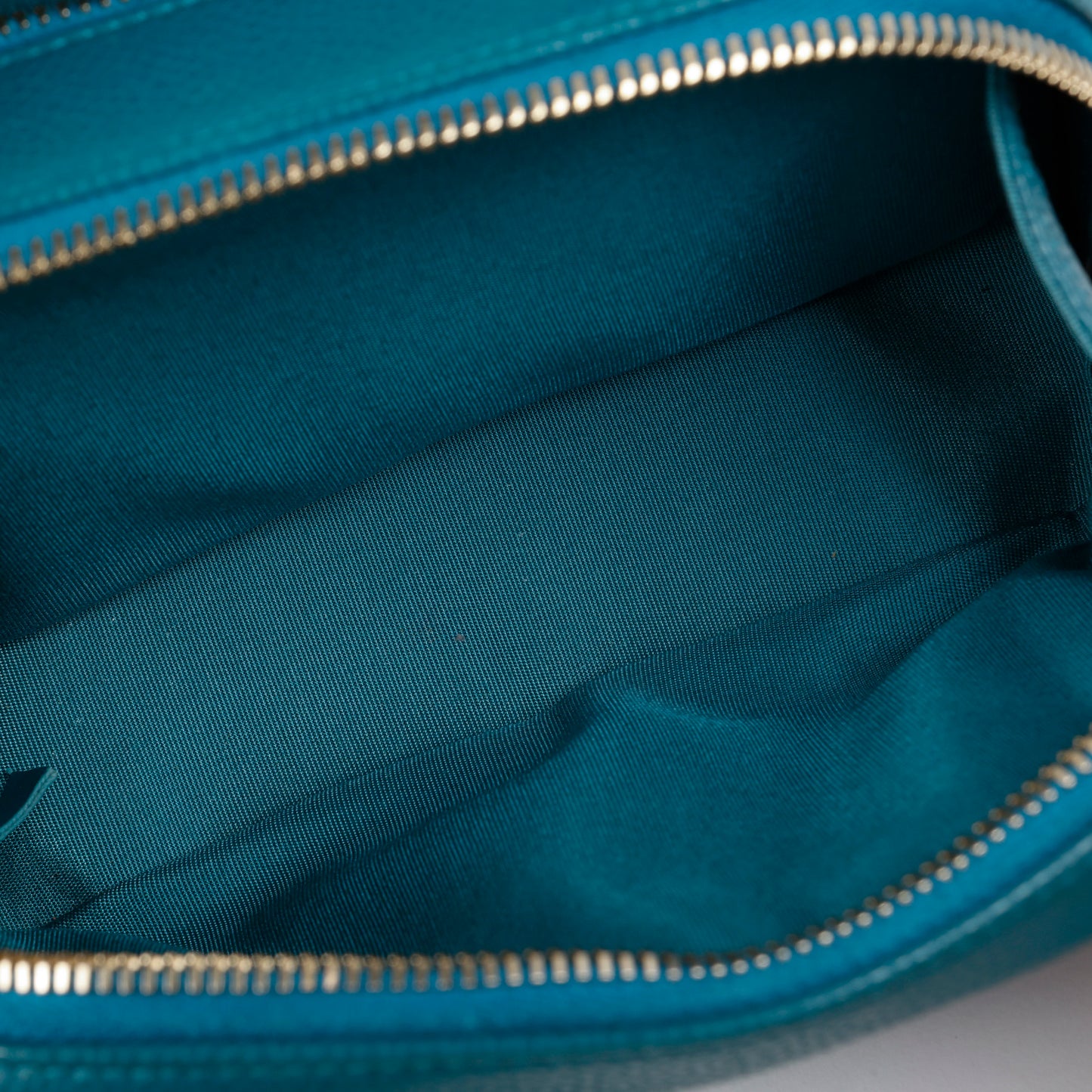 Double Zip Vanity Turquoise Caviar