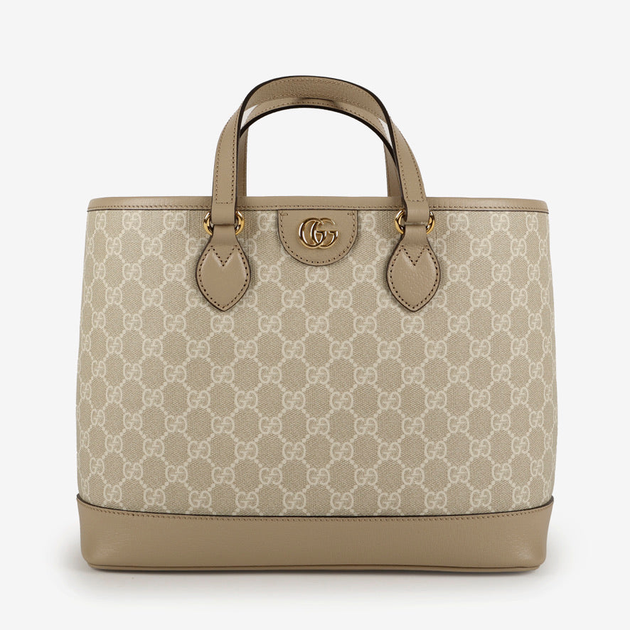 Medium Ophidia Tote, Beige