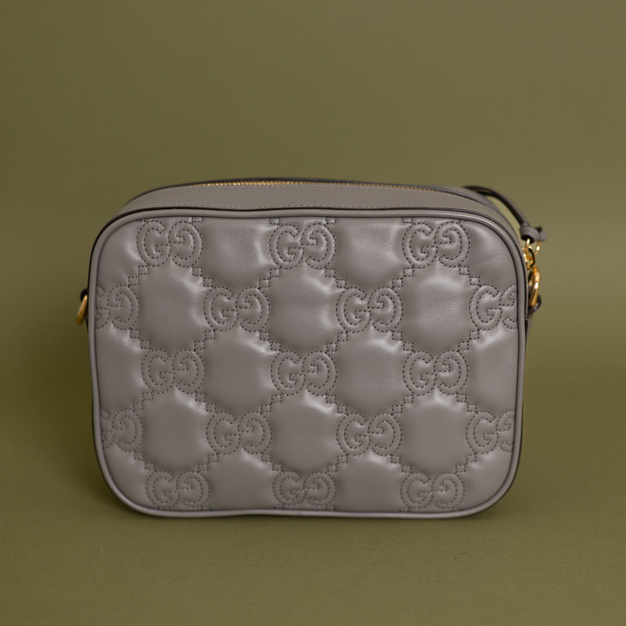 Matelasse Camera Bag, Grey 9710