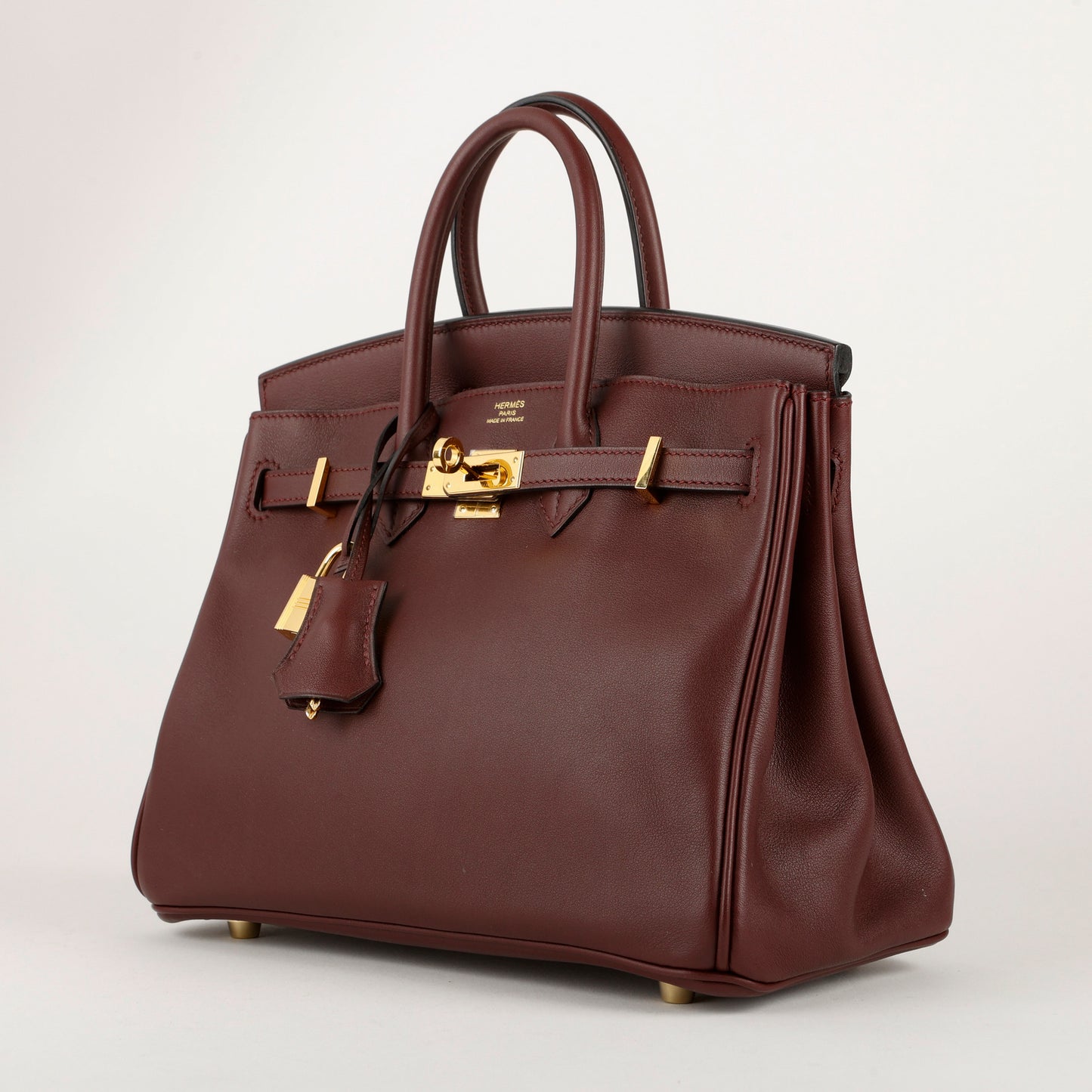 Birkin 25 Rouge Sellier Swift Gold Hardware