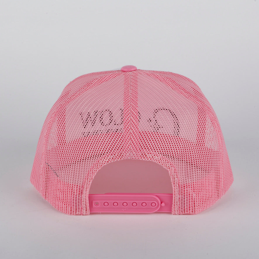 Pink and White Trucker Hat
