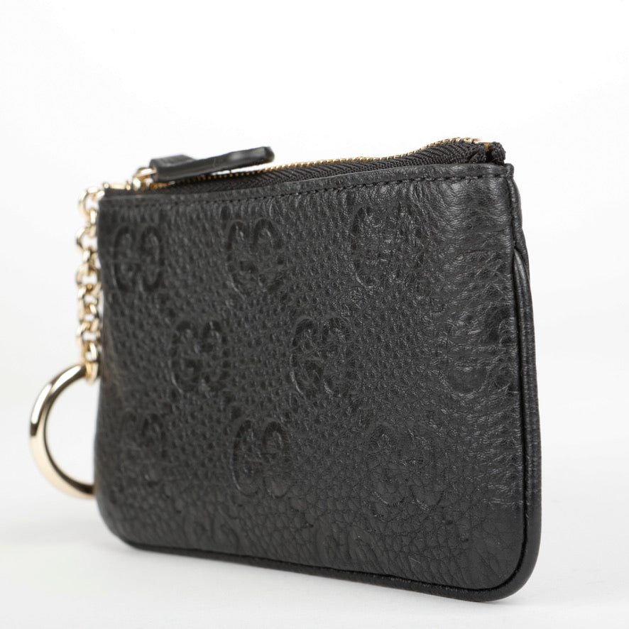 GG Emblem Key Pouch, Black 10598