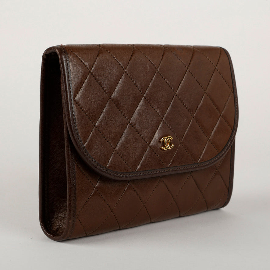 Vintage Mini Lock Brown Lambskin