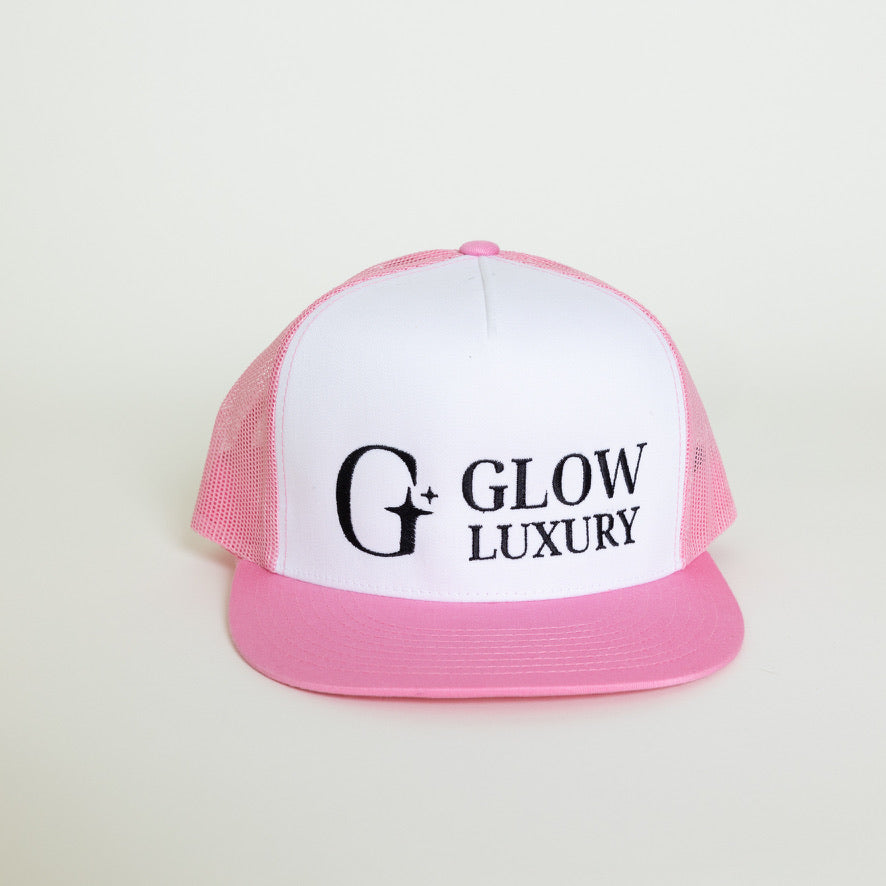 Pink and White Trucker Hat