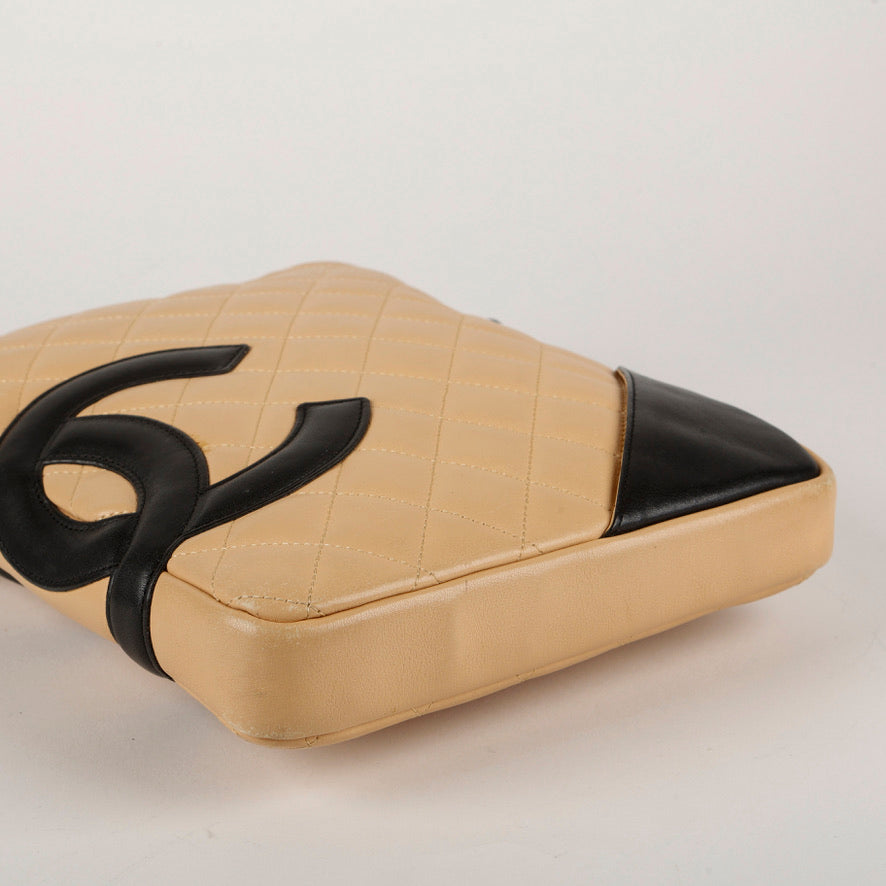 Ligne Cambon Messenger, Beige Lambskin