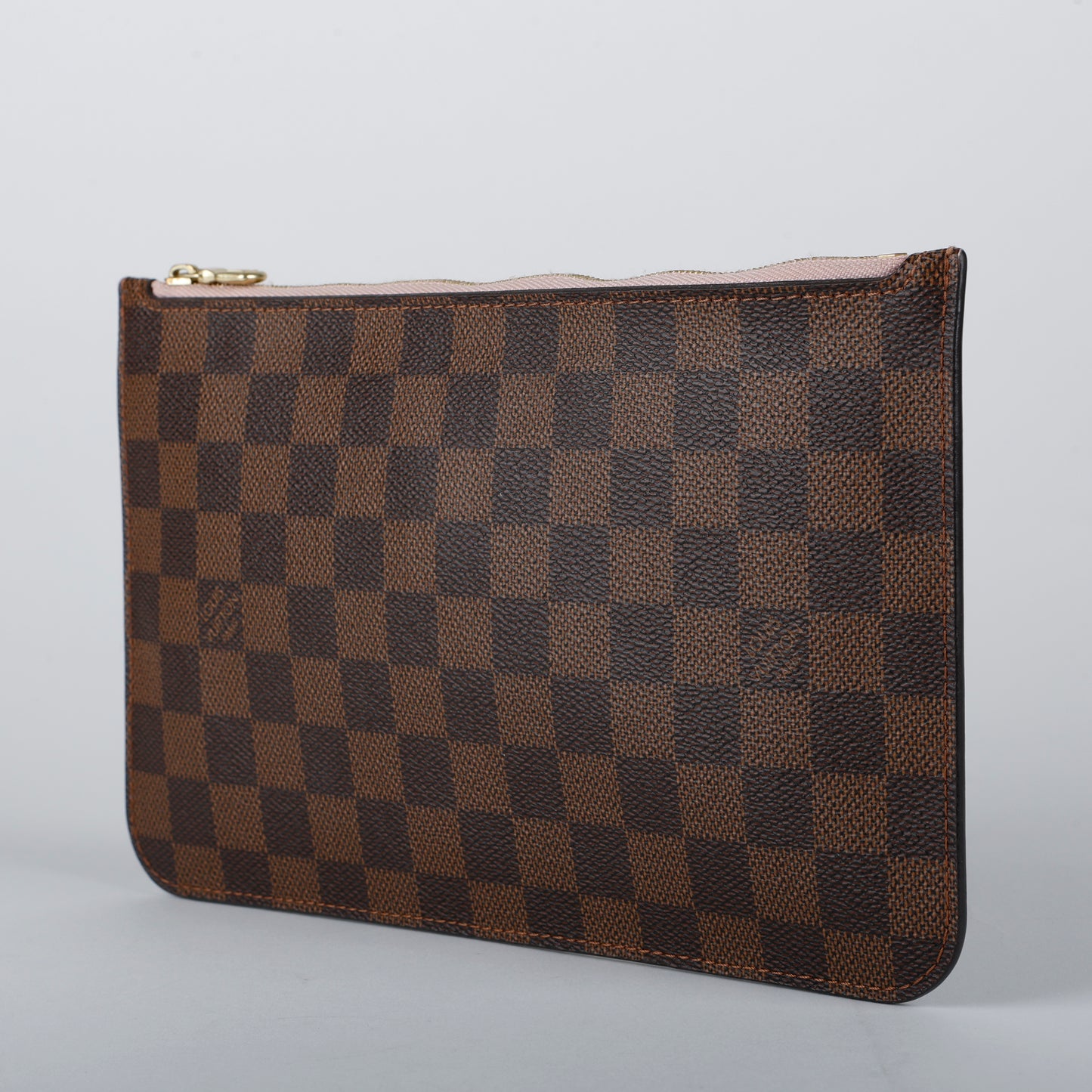 Pochette Wristlet, Damier Ebene Rose