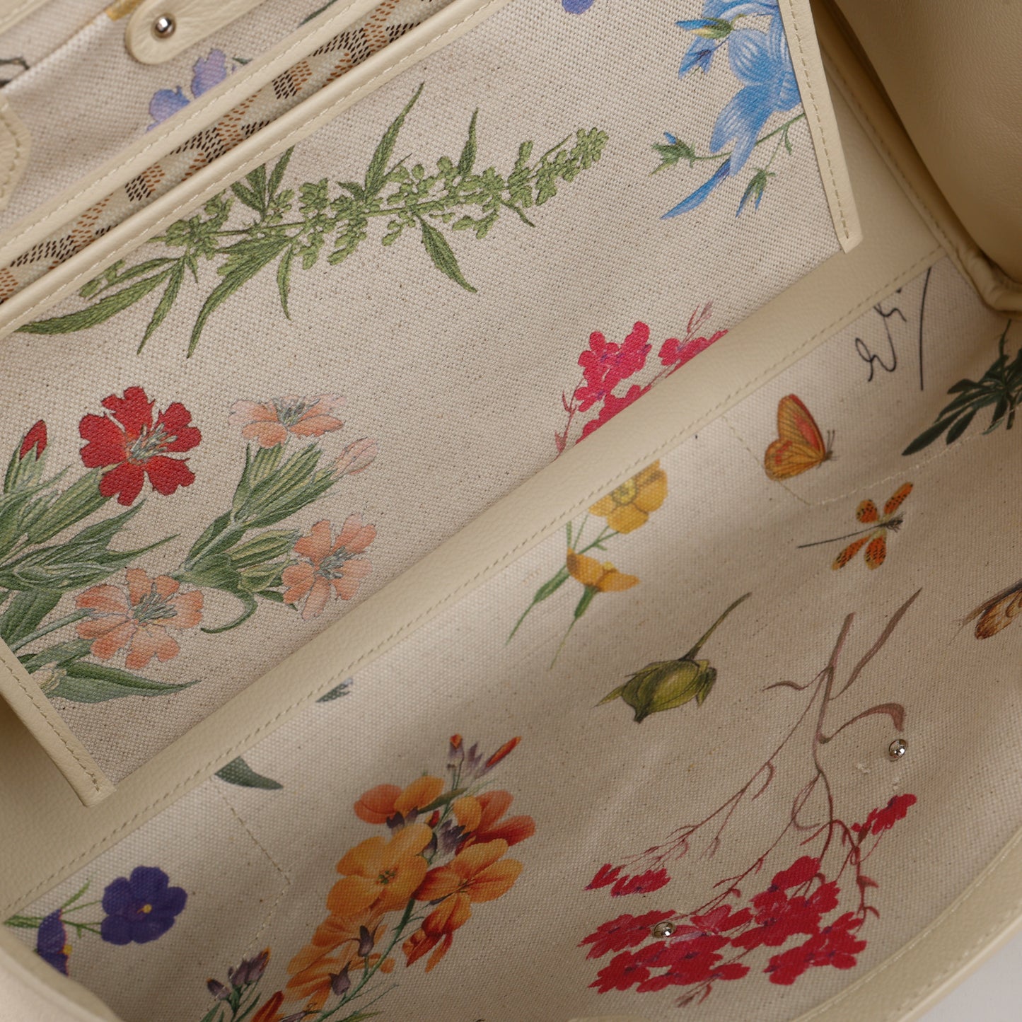 Saigon Tote, Cream Floral