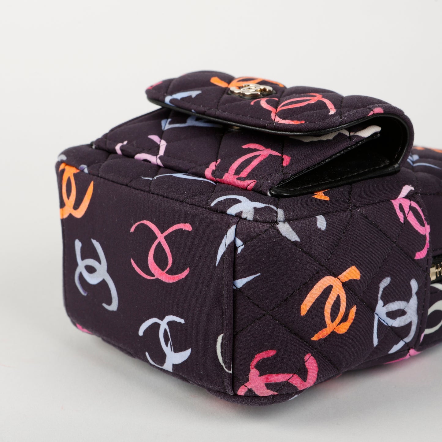 Fabric CC Mini Backpack Navy Blue