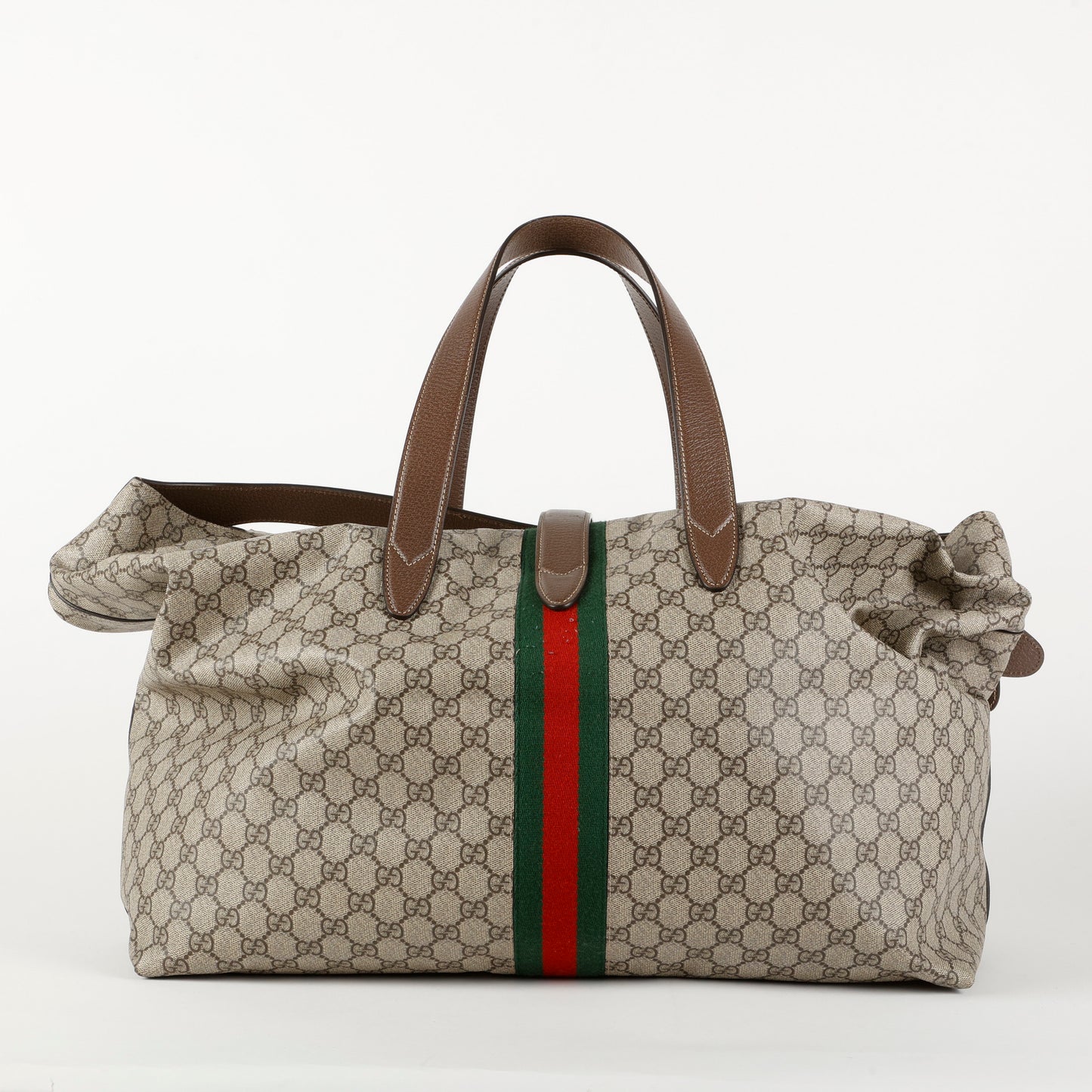 Large Duffle Bag With Piston Closure
