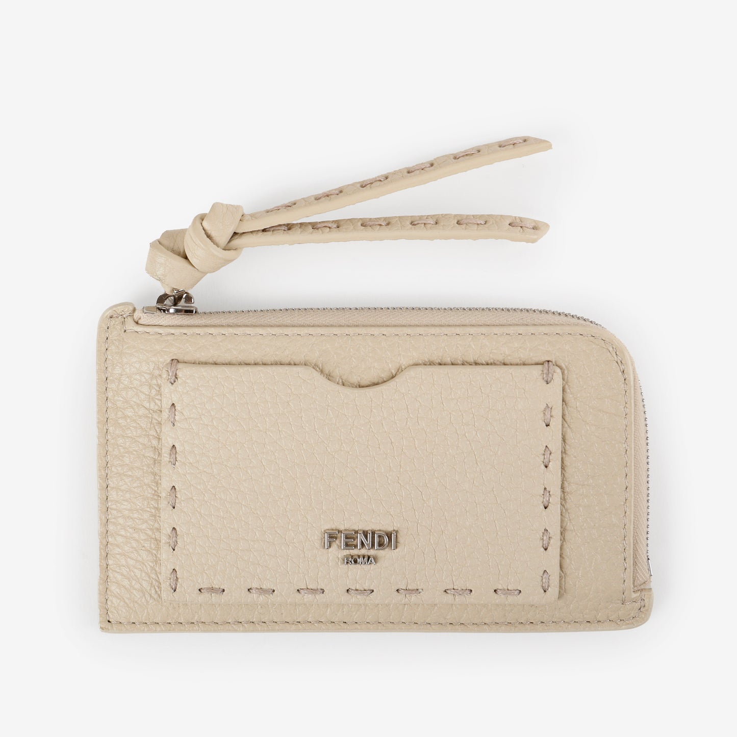 Peekaboo Selleria Card Case Cream Calfskin