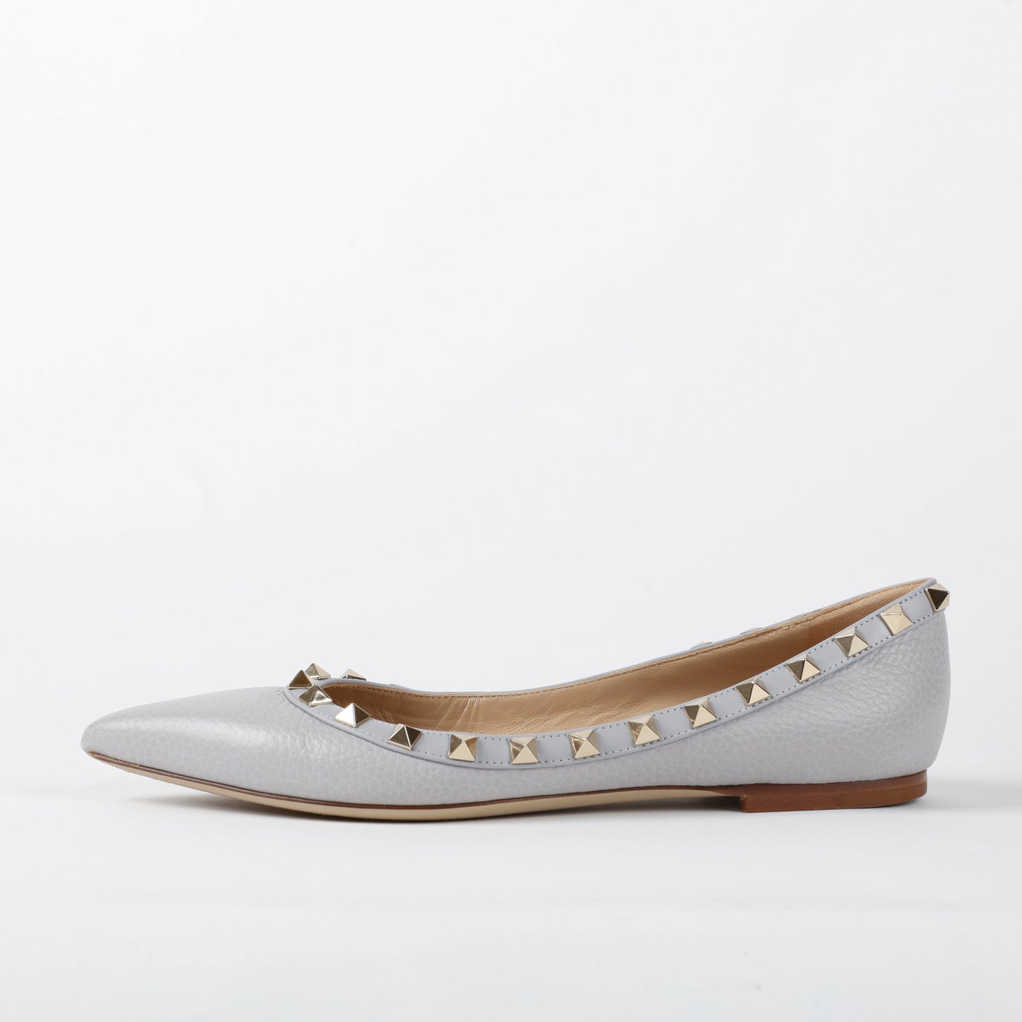 Grey Rockstud Flat