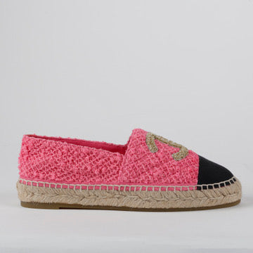Pink Tweed Espadrilles Size 39
