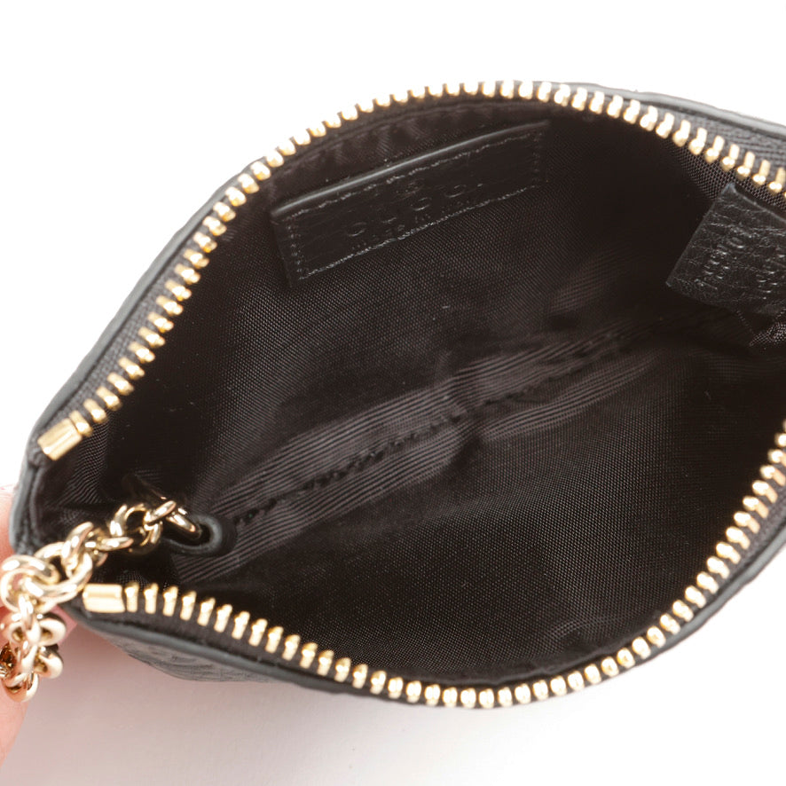 GG Emblem Key Pouch, Black 10598