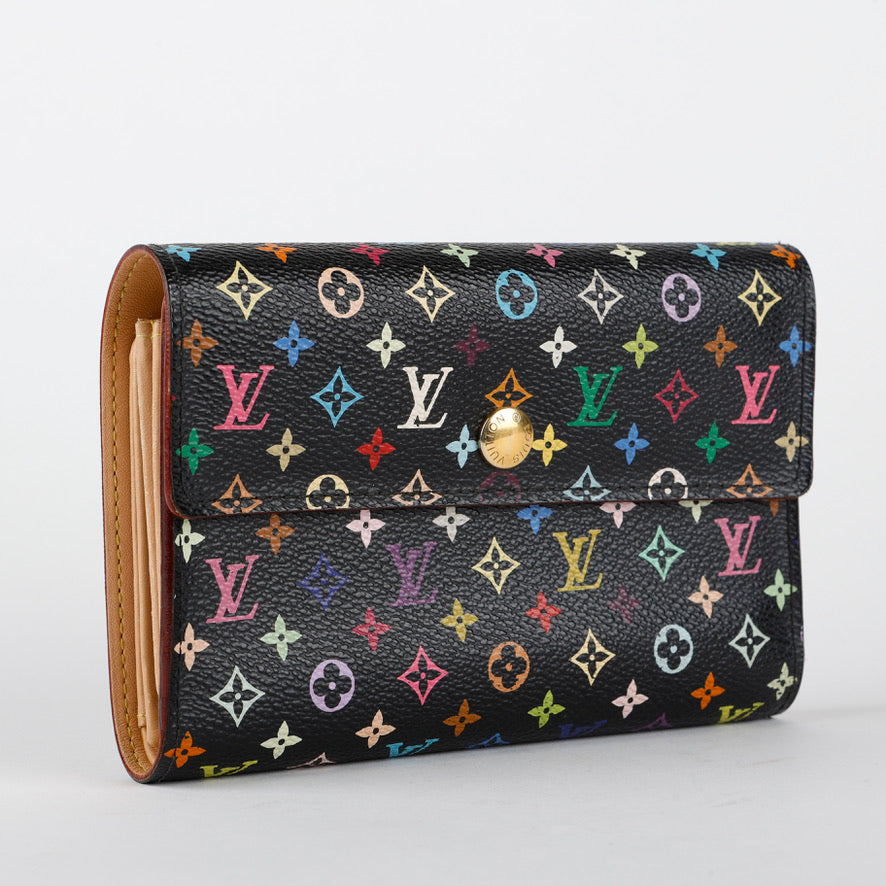 Alexandra Wallet, Black Multicolor